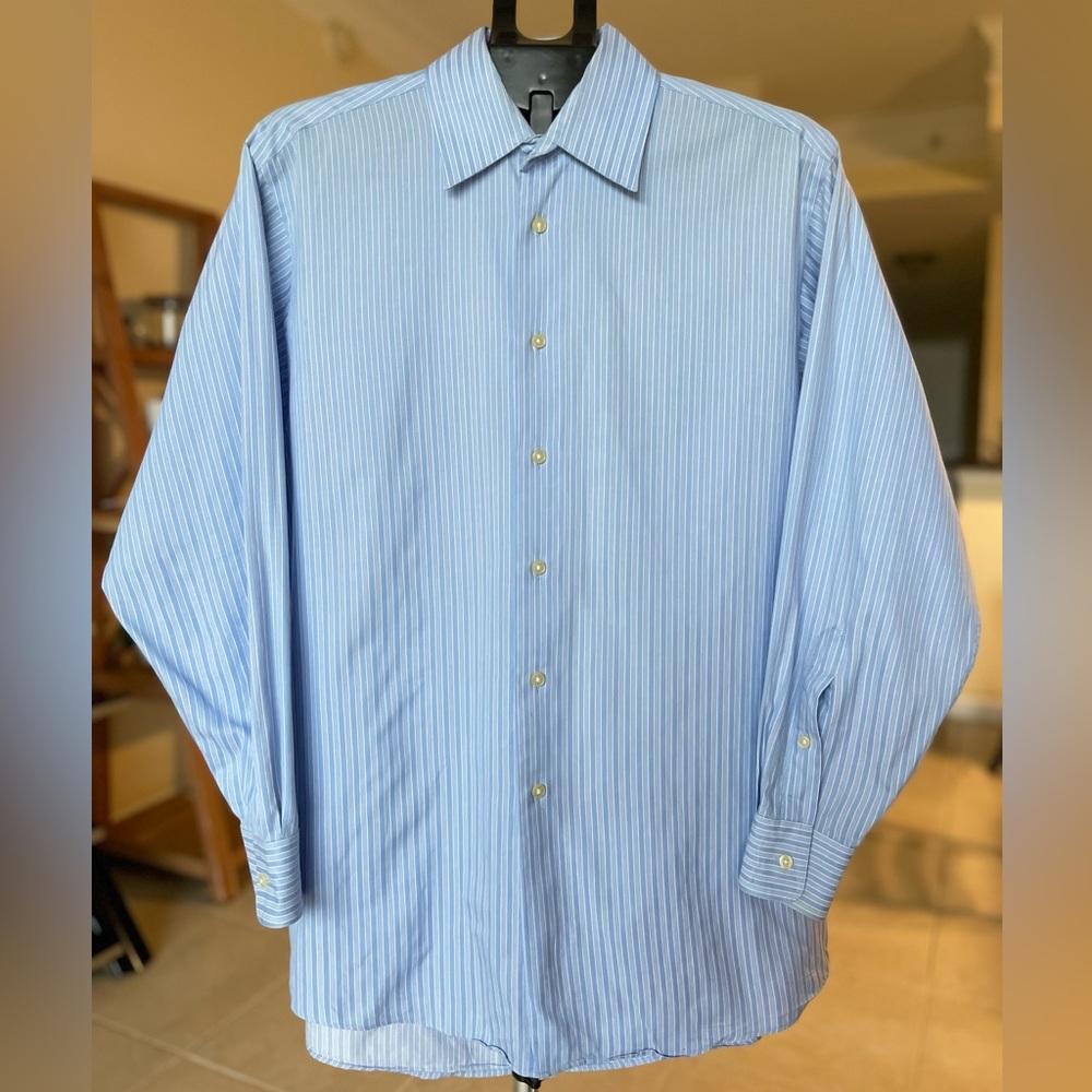 Calvin Klein Men’s Striped Button Down Dress Shirt